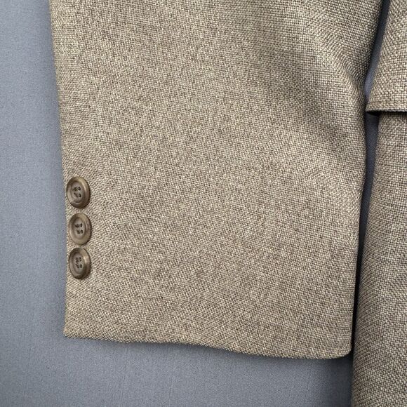Vintage Levi Panatela Sportswear Men's Size 38S Heathered Brown Suit Coat Jacket - Picture 4 of 15